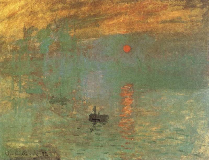 Claude Monet sunrise china oil painting image